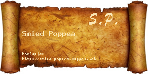 Smied Poppea névjegykártya